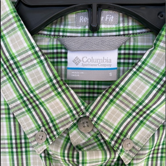 Small Columbia Shirt Mens Plaid Short Sleeve OBO - Picture 2 of 7